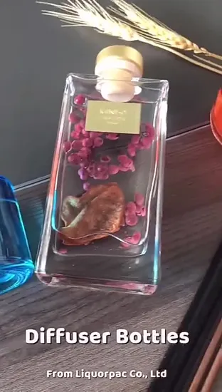 bouteille en verre de parfum à la maison de diffuseurs d'air de voiture de Reed d'arome de 100ml 200ml