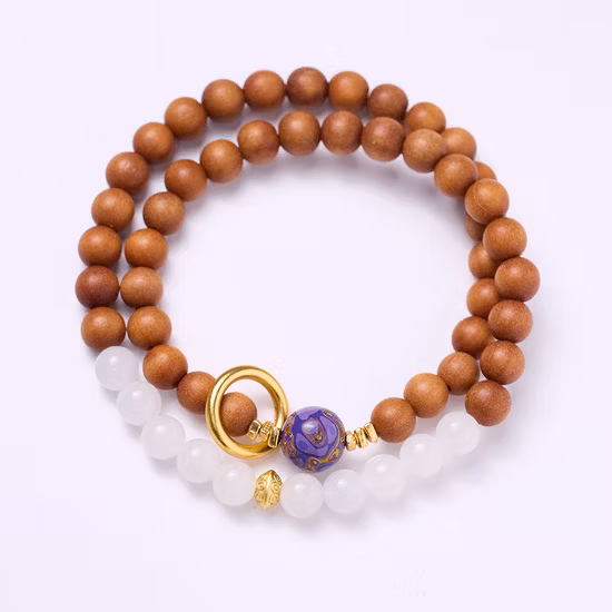 Bois de santal vert 1.2mm portable avec diffuseur bouddha perle anneau gland Bracelet pendentif